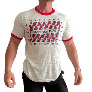 Retro white tee Montreal 1976